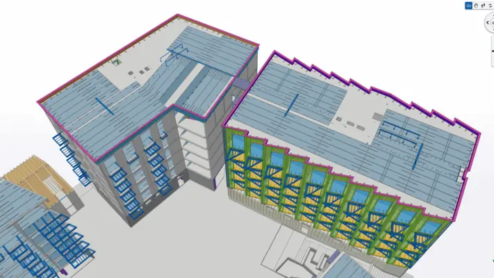 Image from Raatuse Residences gallery. Timber Structure building.